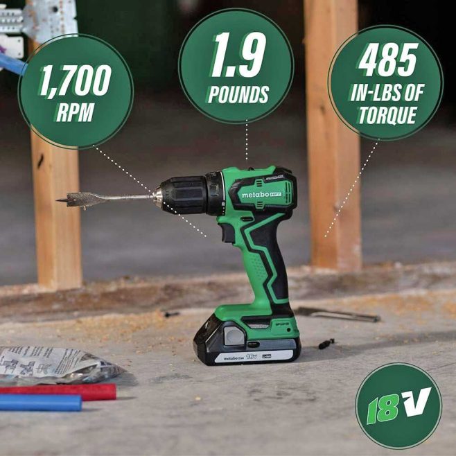 Metabo HPT 18 Volt Li-Ion 1/2" Cordless Drill