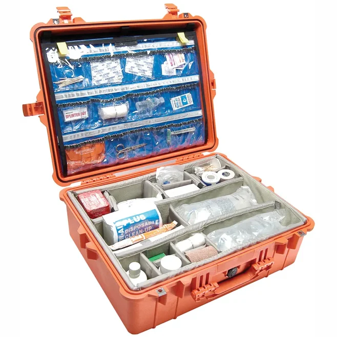 Pelican 1600 Orange EMS Case 24x19x8