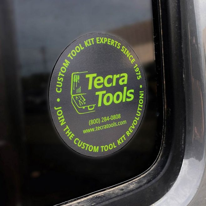 Tecra Tools 4" Round Sticker