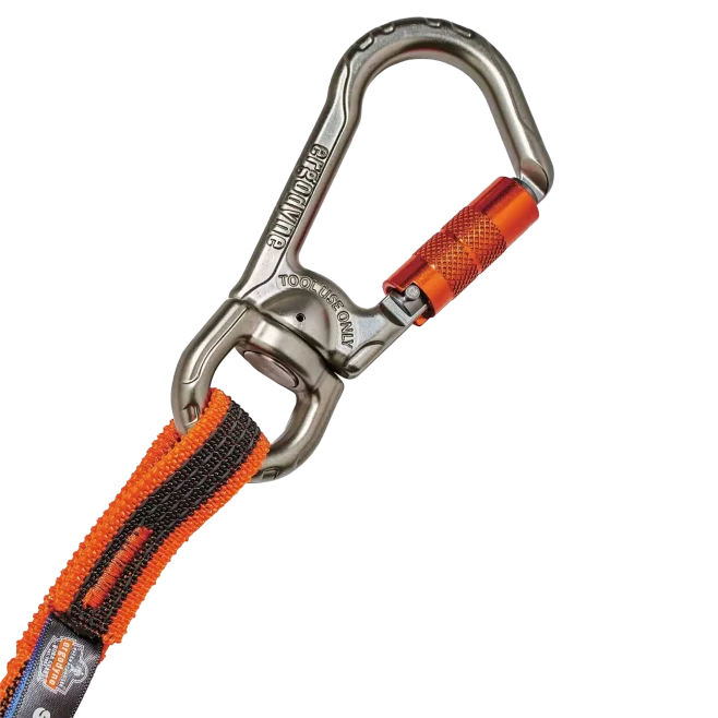 Squids 3109F Tool Lanyard - Double-Locking Swivel Carabiner & Loop