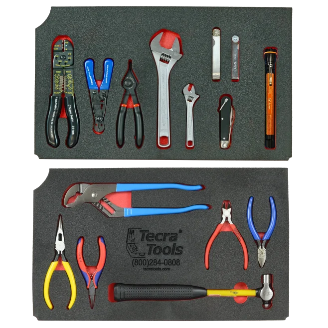 Inch/Metric Tool Control Foam Field Service Tool Kit