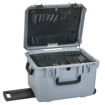 14" Lifetime Warranty Wheeled Gray Tool Case