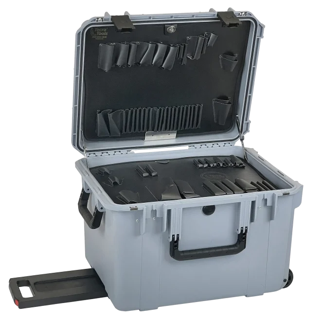 14" Lifetime Warranty Wheeled Gray Tool Case