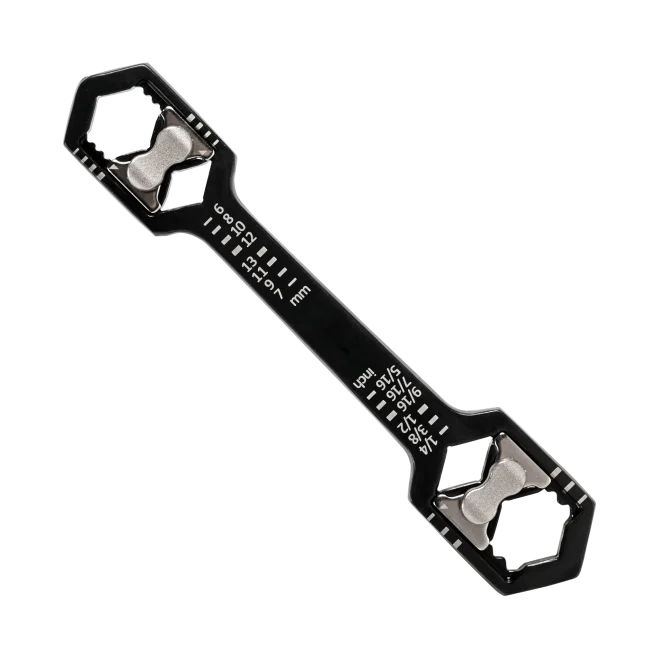 Adjustable Hex Wrench, 6-13 mm & 1/4" - 9/16"