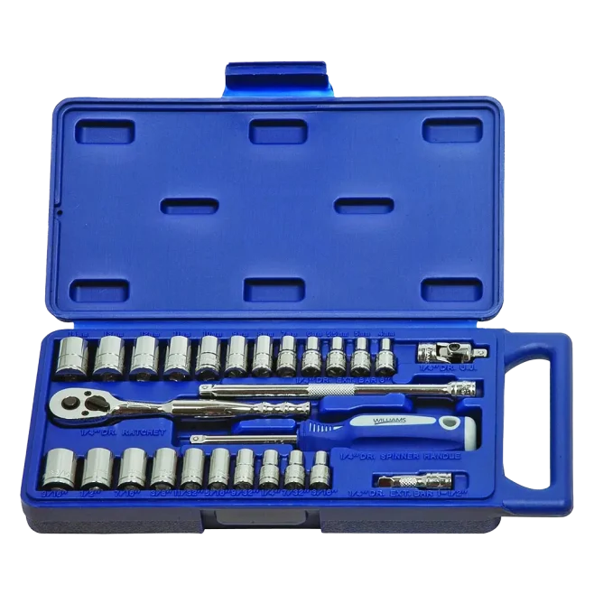 1/4" Drive 27pc Inch/Metric Socket Set