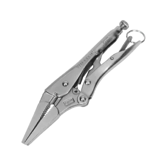 9" Long Nose Locking Plier with Cutter and Safety Ring