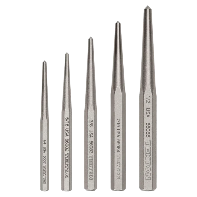 TEKTON 5-piece Center Punch Set