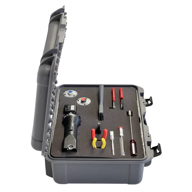 Deluxe DS3 Coax Stripper Tool Kit with Powered Stripper