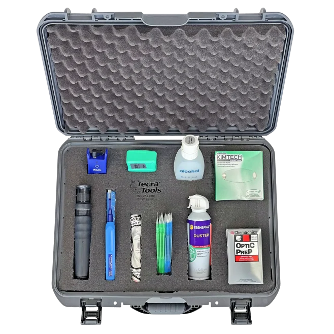 Deluxe Fiber Optic Inspection & Cleaning Tool Kit