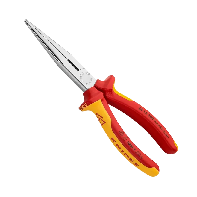 Knipex 8" 1000V Insulated Snipe Nose Pliers with Cutter