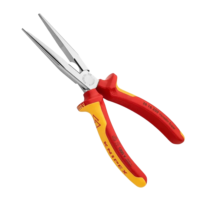 Knipex 8" 1000V Insulated Snipe Nose Pliers with Cutter