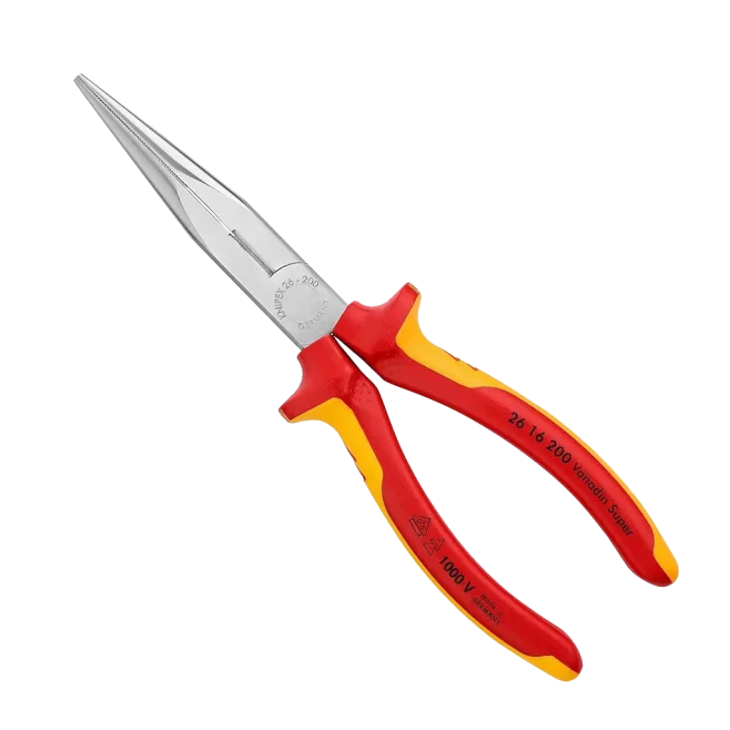 Knipex 8" 1000V Insulated Snipe Nose Pliers with Cutter