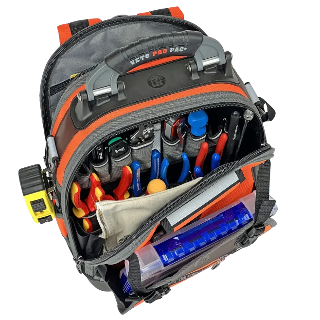 Master HVAC Technician Tool Kit in Veto Hi Vis Backpack Tool Case