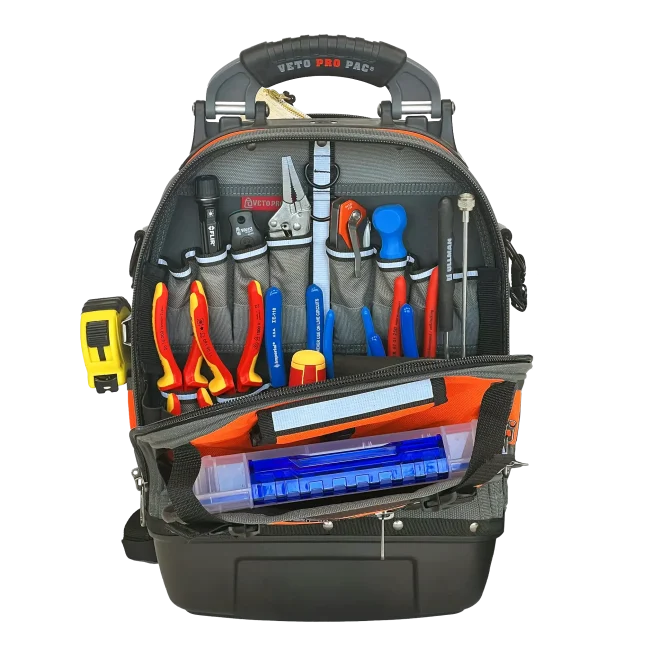 Master HVAC Technician Tool Kit in Veto Hi Vis Backpack Tool Case