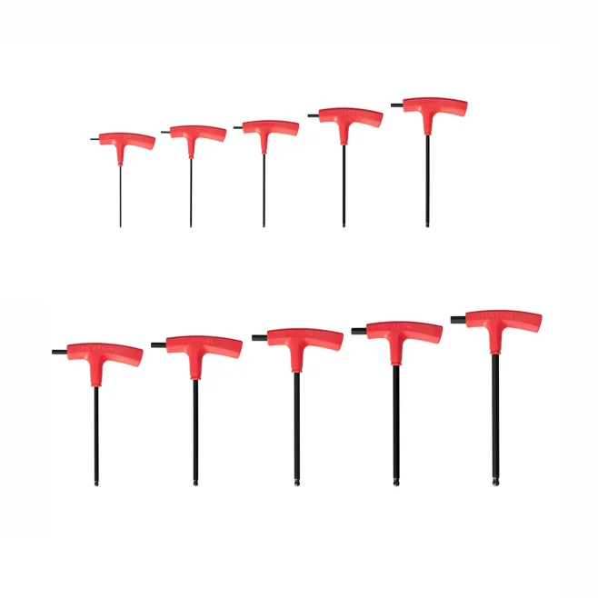 TEKTON Ball End T-Handle Metric 10pc Hex Set (2-10 mm)