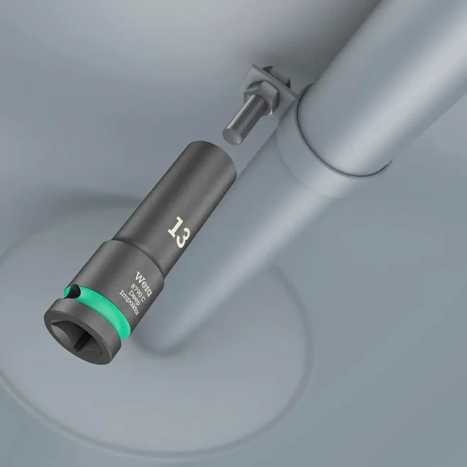Wera 1/2" Impaktor Metric Deep Socket Set