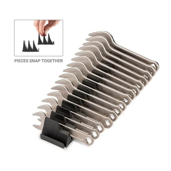 TEKTON Service Wrench 15-pc Set with Modular Organizers