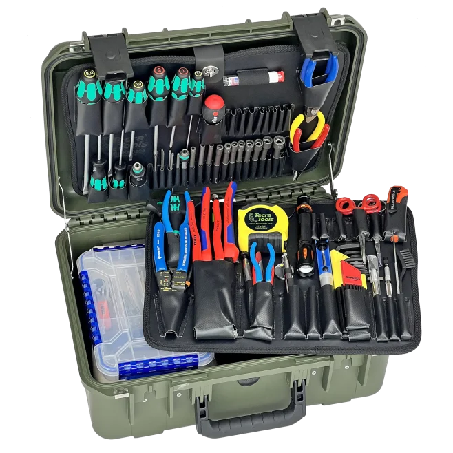 Master Tech Biomedical Repair Tool Kit in PLD 7" Olive Drab Tool Case