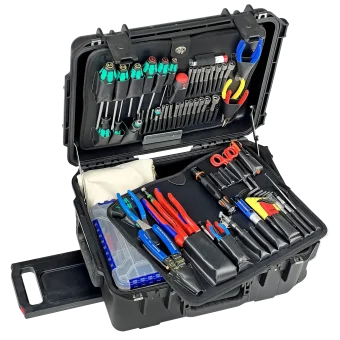 Master Tech Biomedical Repair Tool Kit in 8" PWLB Black Wheeled Tool Case