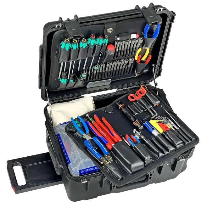 Master Tech Biomedical Repair Tool Kit in 8" PWLB Black Wheeled Tool Case