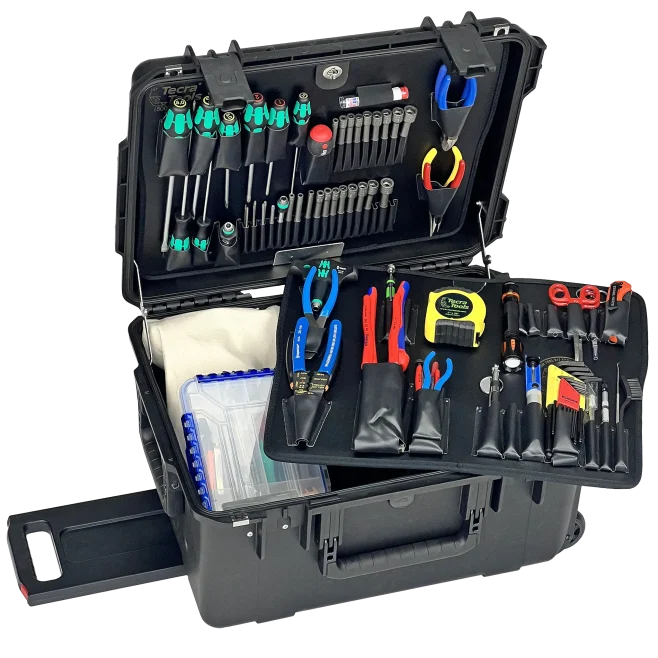 Master Tech Biomedical Repair Tool Kit in PWLL 11" Black Wheeled Tool Case