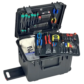 Master Tech Biomedical Repair Tool Kit in PWXL 14" Black Wheeled Tool Case