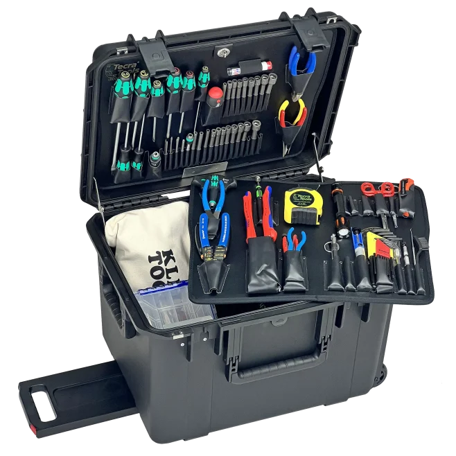 Master Tech Biomedical Repair Tool Kit in PWXL 14" Black Wheeled Tool Case