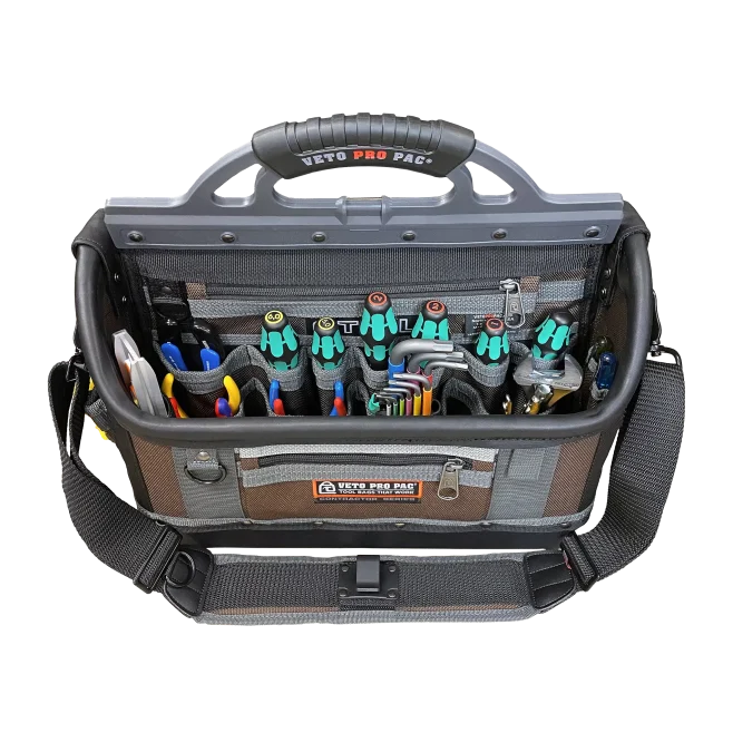Master Tech Biomedical Repair Tool Kit in Veto Pro Pac OT-XL Open Top Tool Bag