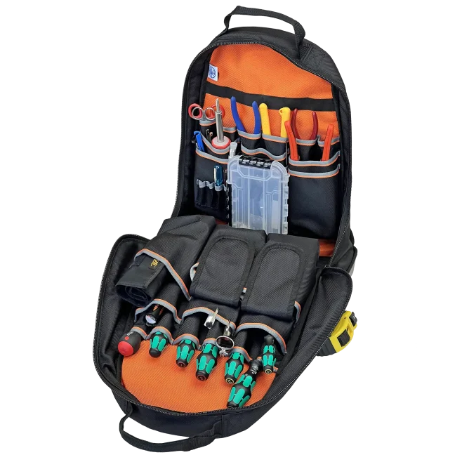 Field Engineers Tool Kit in Klein Backpack Tool Case