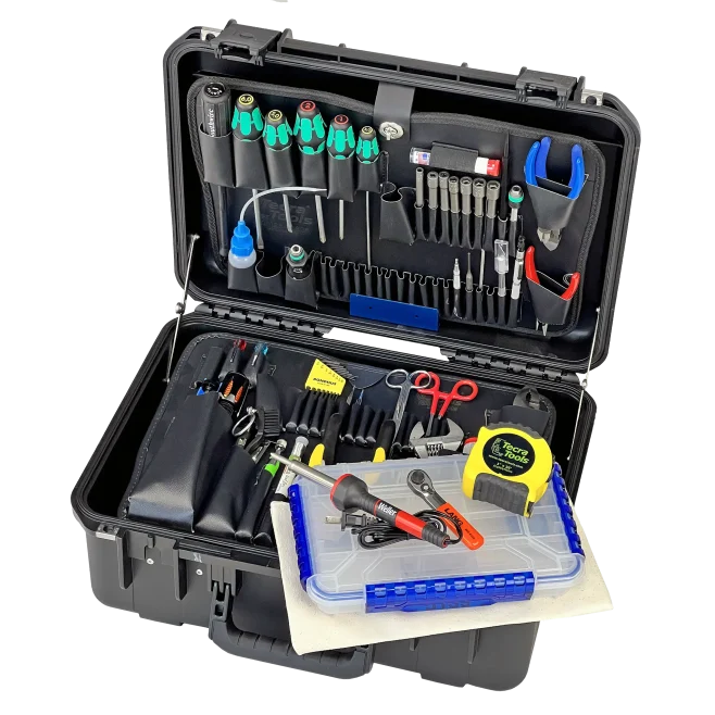Biomedical Repair Tool Kit in 7" PLT Lifetime Warranty Black Tool Case