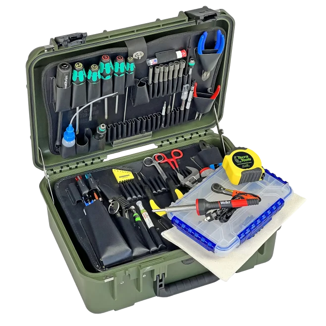 Biomedical Repair Tool Kit in 7" PLD Lifetime Warranty Olive Drab Tool Case