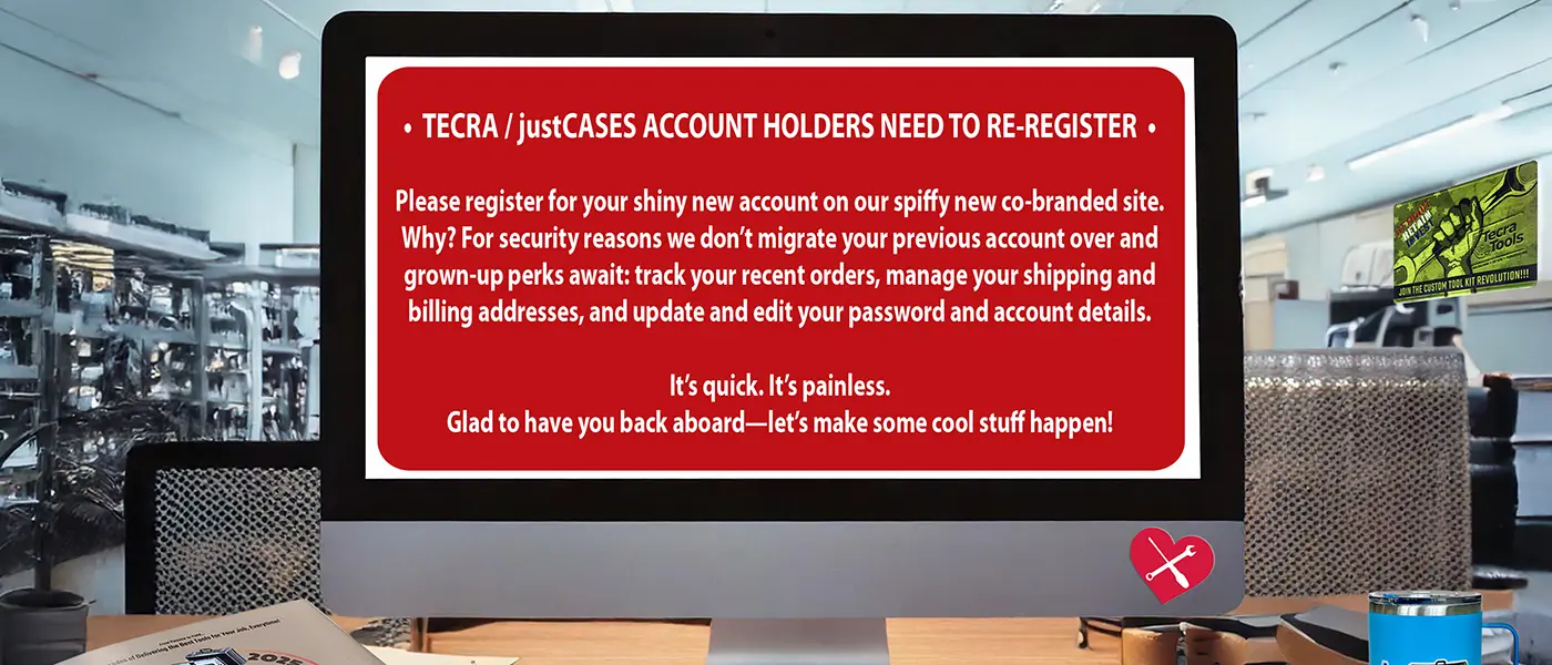 Please Re-Register TYour Tecra Account